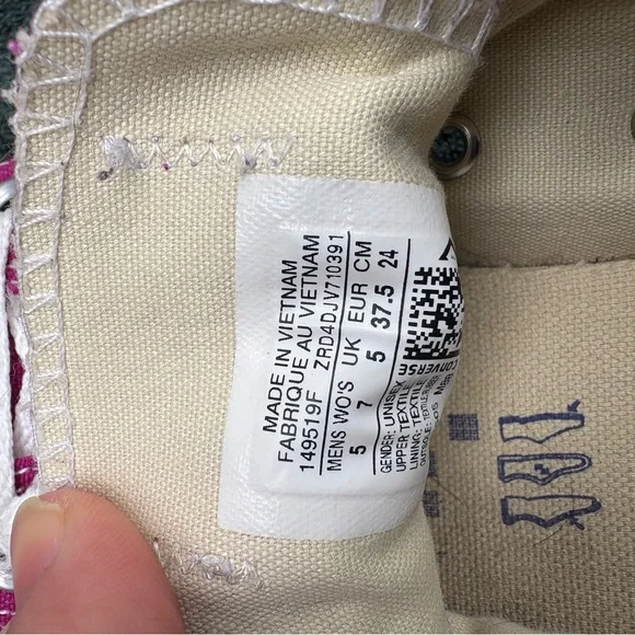 Converse Fuchsia Canvas Sneakers - Picture 5 of 5